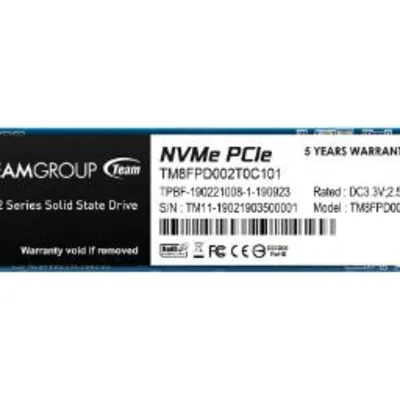 تیم گروپ MP33 PRO NVMe M.2 ظرفیت 2 ترابایت