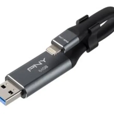 پی ان وای مدل DUO LINK iOS OTG ظرفیت 64 گیگابایت