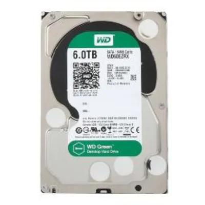 وسترن دیجیتال Green WD60EZRX ظرفیت 6 ترابایت