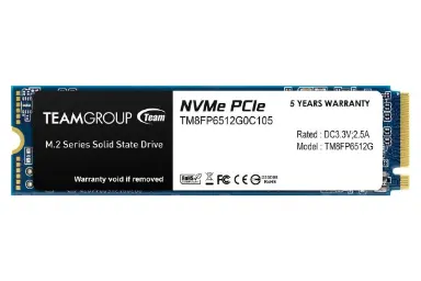 عکس تیم گروپ MP33 NVMe M.2 ظرفیت 512 گیگابایت