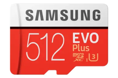 عکس سامسونگ microSDXC با ظرفیت 512 گیگابایت مدل Evo Plus کلاس 10