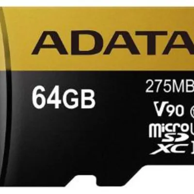 ای دیتا microSDXC با ظرفیت 64 گیگابایت مدل Premier One V90 کلاس 10