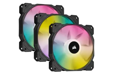 مقایسه کورسیر iCUE SP120 RGB ELITE بسته 3 عددی با کولر مستر MasterFan MF120 Prismatic