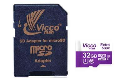 مقایسه ویکومن microSDHC با ظرفیت 32 گیگابایت مدل Extra 533X کلاس 10 با سامسونگ microSDXC با ظرفیت 256 گیگابایت مدل Evo Plus کلاس 10