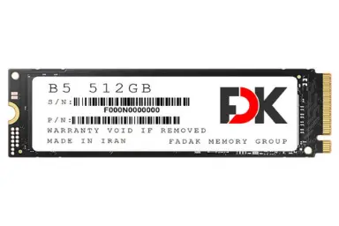 عکس فدک B5 SEREIS NVMe M.2 ظرفیت 512 گیگابایت