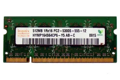 مقایسه هایپر ایکس Fury ظرفیت 8 گیگابایت از نوع DDR4-2400 با اس کی هاینیکس HYMP164S64CP6-Y5 ظرفیت 512 مگابایت از نوع DDR2-667