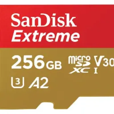 سن دیسک microSDXC با ظرفیت 256 گیگابایت مدل Extreme V30 A2 کلاس 10