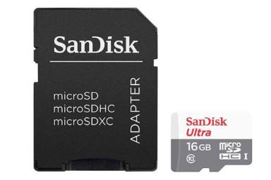 مقایسه سن دیسک SDHC با ظرفیت 16 گیگابایت مدل Ultra کلاس 10 با اپیسر microSDHC با ظرفیت 64 گیگابایت مدل R85 کلاس 10