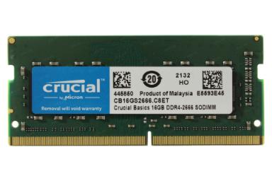 مقایسه کروشیال Basics CB16GS2666 ظرفیت 16 گیگابایت از نوع DDR4-2666 با گیل  EVO Potenza ظرفیت 8 گیگابایت از نوع DDR4-3200