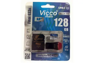 عکس ویکومن MicroSDXC ظرفیت 128 گیگابایت مدل 633X Plus کلاس 10