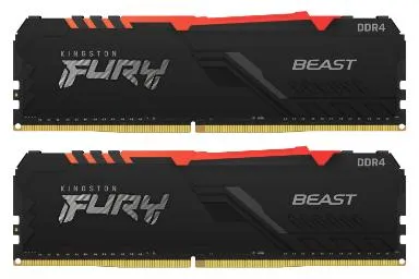 هایپر ایکس Fury Beast RGB ظرفیت 32 گیگابایت (2x16) از نوع DDR4-3200