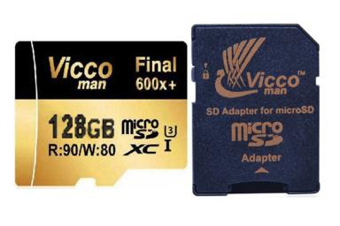 مقایسه ویکومن microSDHC با ظرفیت 128 گیگابایت مدل Final 600x کلاس 10 با سیلیکون پاور SDXC با ظرفیت 64 گیگابایت مدل Superior Pro کلاس 10