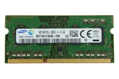 عکس سامسونگ M471B5173DB0-YK0 ظرفیت 4 گیگابایت از نوع DDR3L-1600