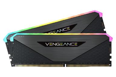 مقایسه کورسیر VENGEANCE RGB RT ظرفیت 32 گیگابایت (2x16) از نوع DDR4-4000 با کینگستون LV32D4S2S8HD-8 ظرفیت 8 گیگابایت از نوع DDR4-3200