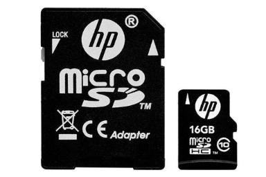 مقایسه سن دیسک microSDXC با ظرفیت 128 گیگابایت مدل Ultra A1 کلاس 10 با اچ پی microSDHC با ظرفیت 16 گیگابایت مدل mi210 کلاس 10