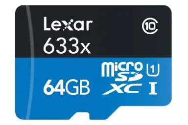 مقایسه لکسار microSDXC با ظرفیت 64 گیگابایت مدل High Performance 633x A1 کلاس 10 با سن دیسک microSDXC با ظرفیت 256 گیگابایت مدل Ultra A1 کلاس 10