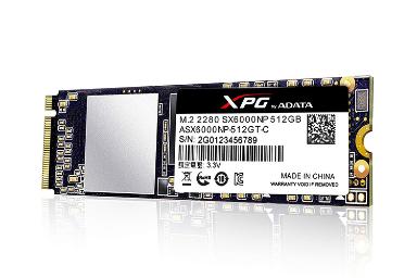 عکس ای دیتا XPG SX6000 NVMe M.2 ظرفیت 512 گیگابایت