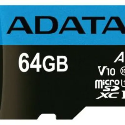 ای دیتا microSDXC با ظرفیت 64 گیگابایت مدل Premier V10 A1 کلاس 10