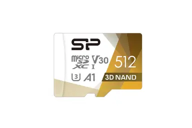 عکس سیلیکون پاور microSDXC با ظرفیت 512 گیگابایت مدل Superior Pro V30 A1 کلاس 10