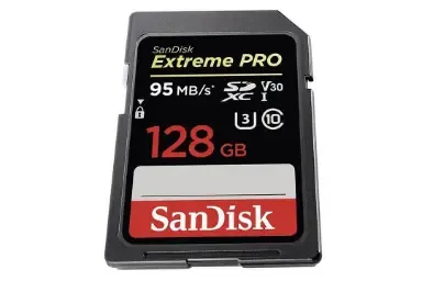 مقایسه اچ پی microSDXC با ظرفیت 128 گیگابایت مدل MX330 کلاس 10 {request()->input('language_config')['common']['with']} سن دیسک SDXC با ظرفیت 128 گیگابایت Extreme Pro V30 کلاس 10