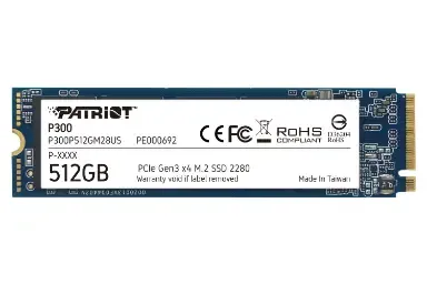 پاتریوت P300 NVMe M.2 ظرفیت 512 گیگابایت