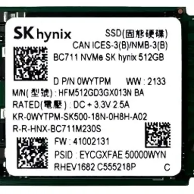 اس کی هاینیکس BC711 NVMe M.2 2230 ظرفیت 256 گیگابایت