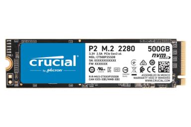 عکس کروشیال P2 NVMe M.2 ظرفیت 500 گیگابایت