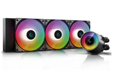 مقایسه AMD رادئون R9 295X2 {request()->input('language_config')['common']['with']} دیپ کول CASTLE 360RGB V2