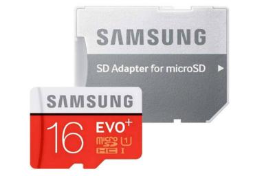 عکس سامسونگ microSDHC با ظرفیت 16 گیگابایت مدل Evo Plus کلاس 10