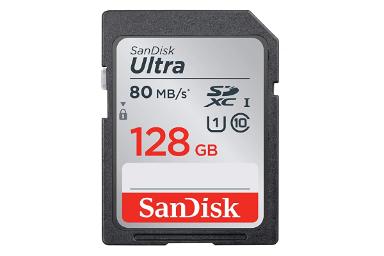 مقایسه سن دیسک SDHC با ظرفیت 128 گیگابایت مدل Ultra کلاس 10 با ای دیتا microSDXC با ظرفیت 128 گیگابایت مدل Premier V10 A1 کلاس 10