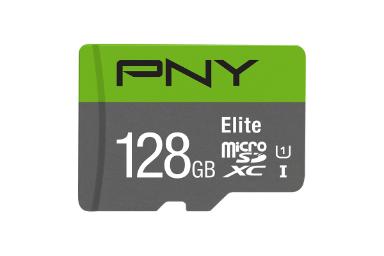 عکس پی ان وای microSDXC با ظرفیت 128 گیگابایت مدل Elite کلاس 10