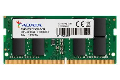 عکس ای دیتا SODIMM Premier ظرفیت 16 گیگابایت از نوع DDR4-3200