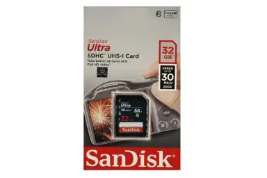 مقایسه سن دیسک SDHC با ظرفیت 32 گیگابایت مدل Ultra کلاس 10 با سن دیسک microSDXC با ظرفیت 256 گیگابایت مدل Ultra A1 کلاس 10