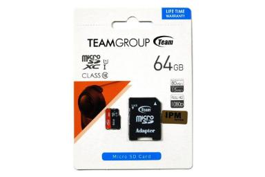 عکس تیم گروپ microSDXC با ظرفیت 64 گیگابایت کلاس 10