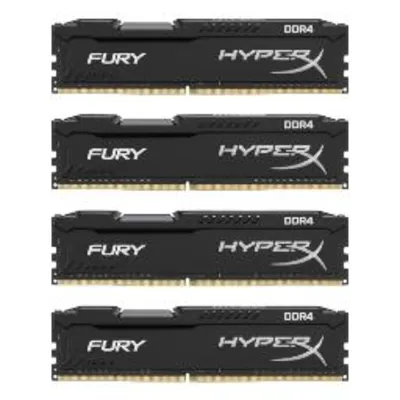 هایپر ایکس Fury ظرفیت 16 گیگابایت (4x4) از نوع DDR4-2666