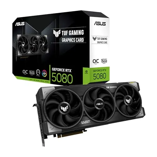 مقایسه AMD رادئون RX 6900 XT {request()->input('language_config')['common']['with']} ASUS TUF RTX 5080 GDDR7 OC Graphics Card