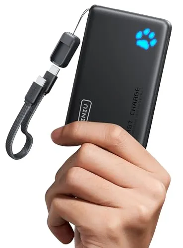 مقایسه INIU 45W 10000mAh USB-C Power Bank {request()->input('language_config')['common']['with']} ریمکس Shell RPL-18 با ظرفیت 2500 میلی‌آمپر ساعت