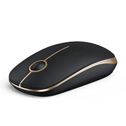 مقایسه آئولا H512 {request()->input('language_config')['common']['with']} VssoPlor Wireless Silent Optical Mouse Black Gold