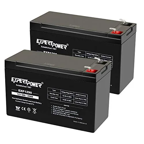 مقایسه Conceptronic EBM01T24VB ماژول باتری توسعه‌یافته 24V {request()->input('language_config')['common']['with']} ExpertPower EXP1290 12V 9AH SLA AGM Battery