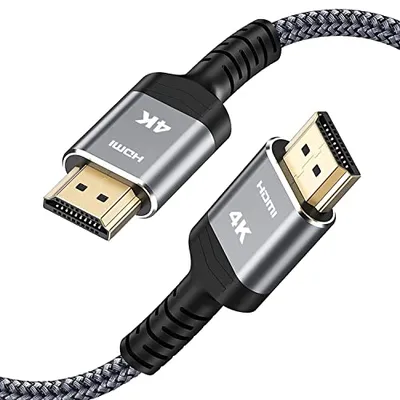 Highwings 25ft Braided HDMI Cable 2.0
