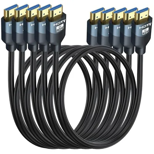 مقایسه دی نت 4K 60Hz نسخه 2.0 با طول 1.5 متر {request()->input('language_config')['common']['with']} RyzzRooa 8K HDMI 2.1 Cable 6FT