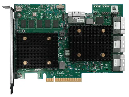 عکس کارت کنترلر RAID لنوو 4Y37A09733 با PCI Express x8 4.0 و سرعت 12 گیگابیت بر ثانیه