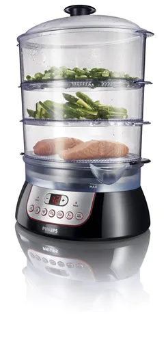 مقایسه بخارپز فیلیپس مدل RI9140/90 {request()->input('language_config')['common']['with']} بخارپز تفال مدل VC1006
