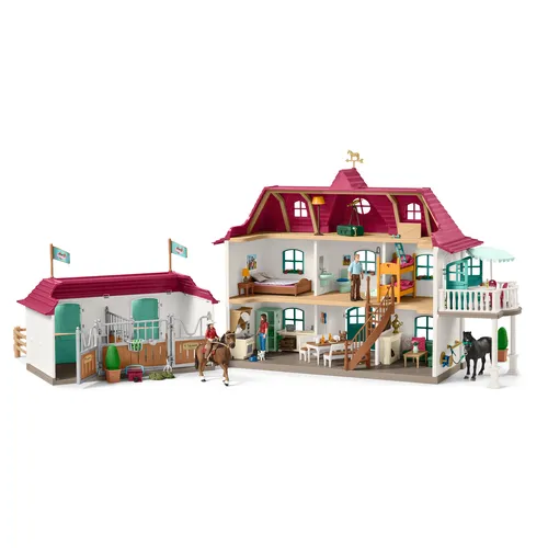 عکس اسطبل بزرگ اسب schleich HORSE CLUB با خانه و آخور