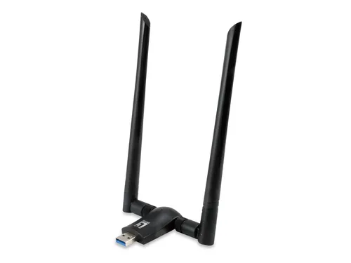 عکس کارت شبکه بی‌سیم USB دو بانده لول‌وان AC1200