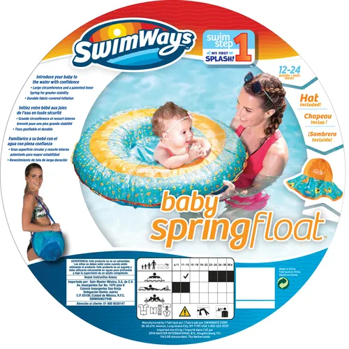 SwimWays شناور فنری کودک با کلاه