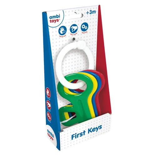 عکس جغجغه نوزاد Ambi Toys مدل First Keys