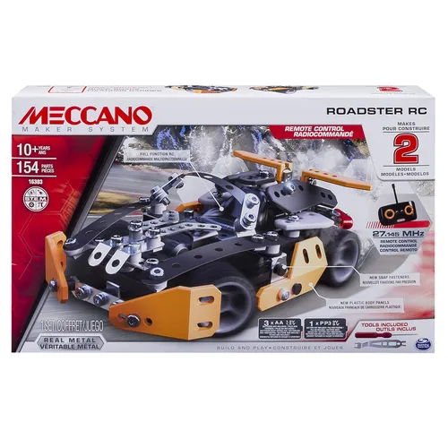 مقایسه مجموعه ساخت هلیکوپتر Meccano {request()->input('language_config')['common']['with']} مجموعه ساخت ماشین کنترلی مکعبی Meccano Roadster، ۱۵۴ قطعه