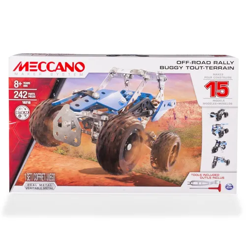 مقایسه مجموعه ساخت هلیکوپتر Meccano {request()->input('language_config')['common']['with']} مجموعه ساخت آفرود رالی Meccano 15 مدل در 1، ۲۴۲ قطعه