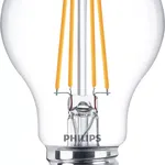 لامپ فیلامنتی LED شفاف فیلیپس A60 E27 (معادل 60 وات) - بسته 6 عددی